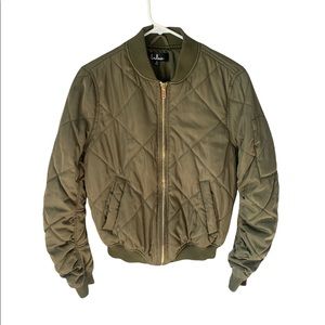 Lulus Full Zipper Green Jacket Women’s Size Small